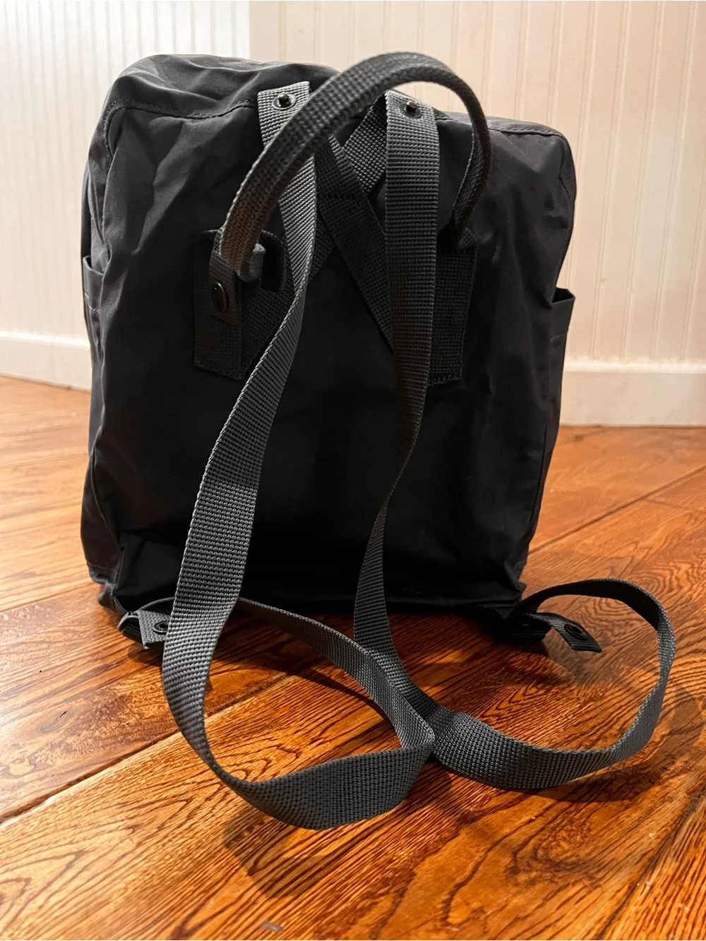 Fjallraven Kånken Mini Super Grey Backpack Vinylon Adjustable Straps Outdoor